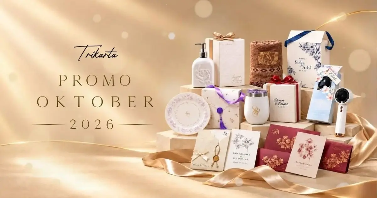 Promo Oktober Souvenir dan Undangan Pernikahan dari Trikarta Exclusive