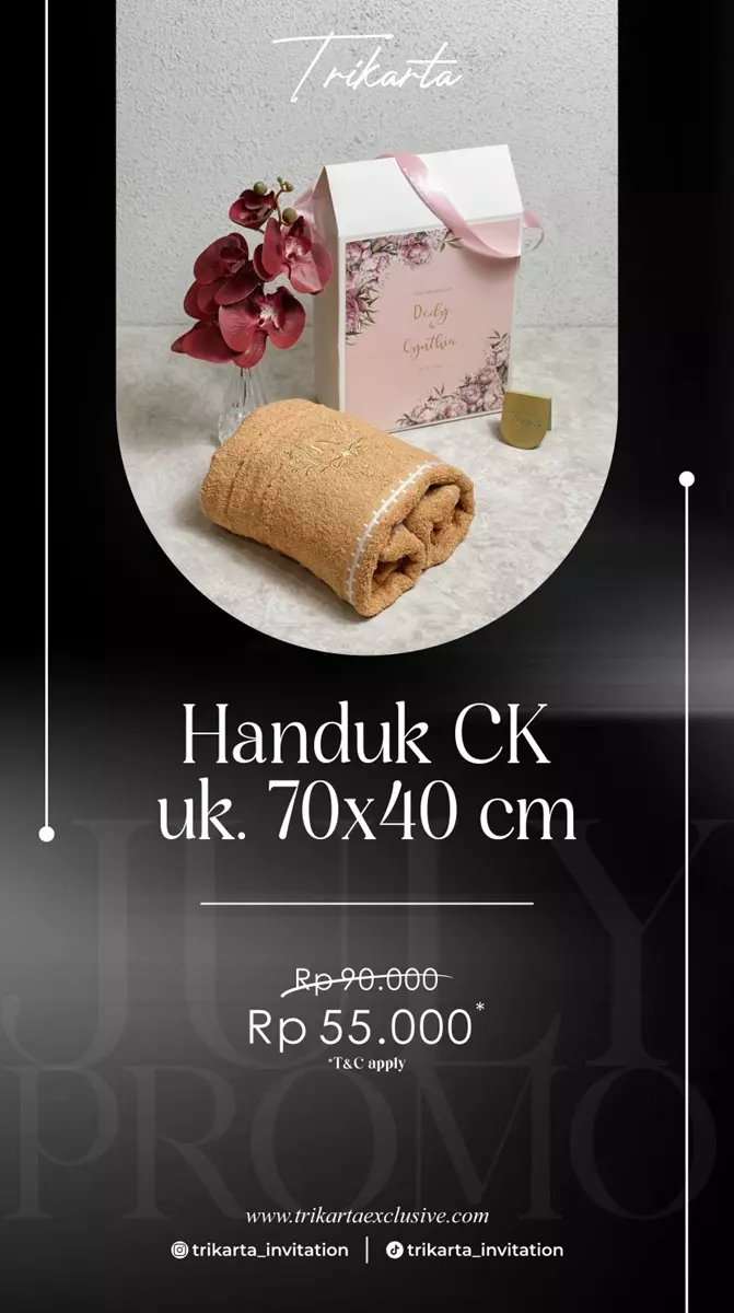 Handuk Ck 70X40 Cm