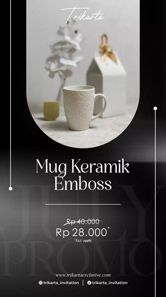 Mug Keramik Emboss