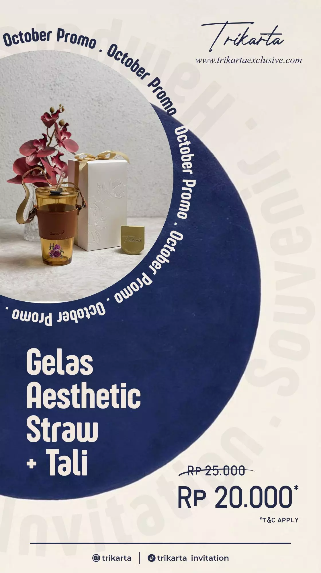 Gelas Aesthetic Straw Tali