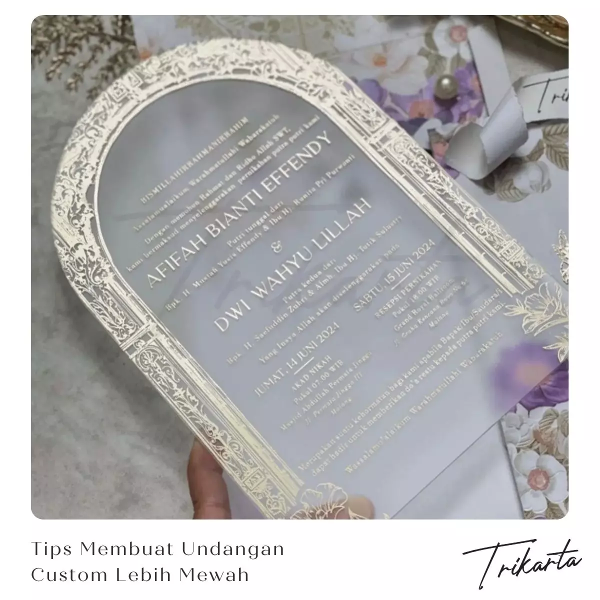 Tips Agar Undangan Custom Tampak Lebih Mewah dan Elegan