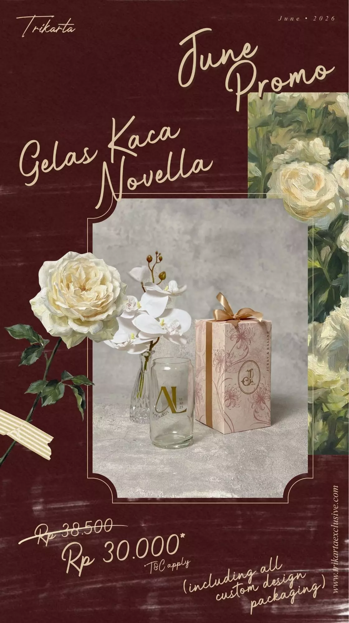 Gelas Kaca Novella