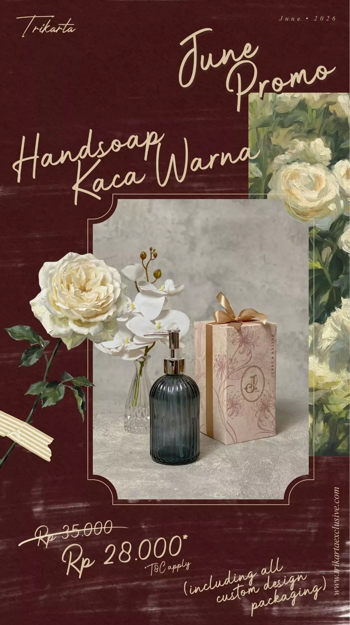 Handsoap Kaca Warna