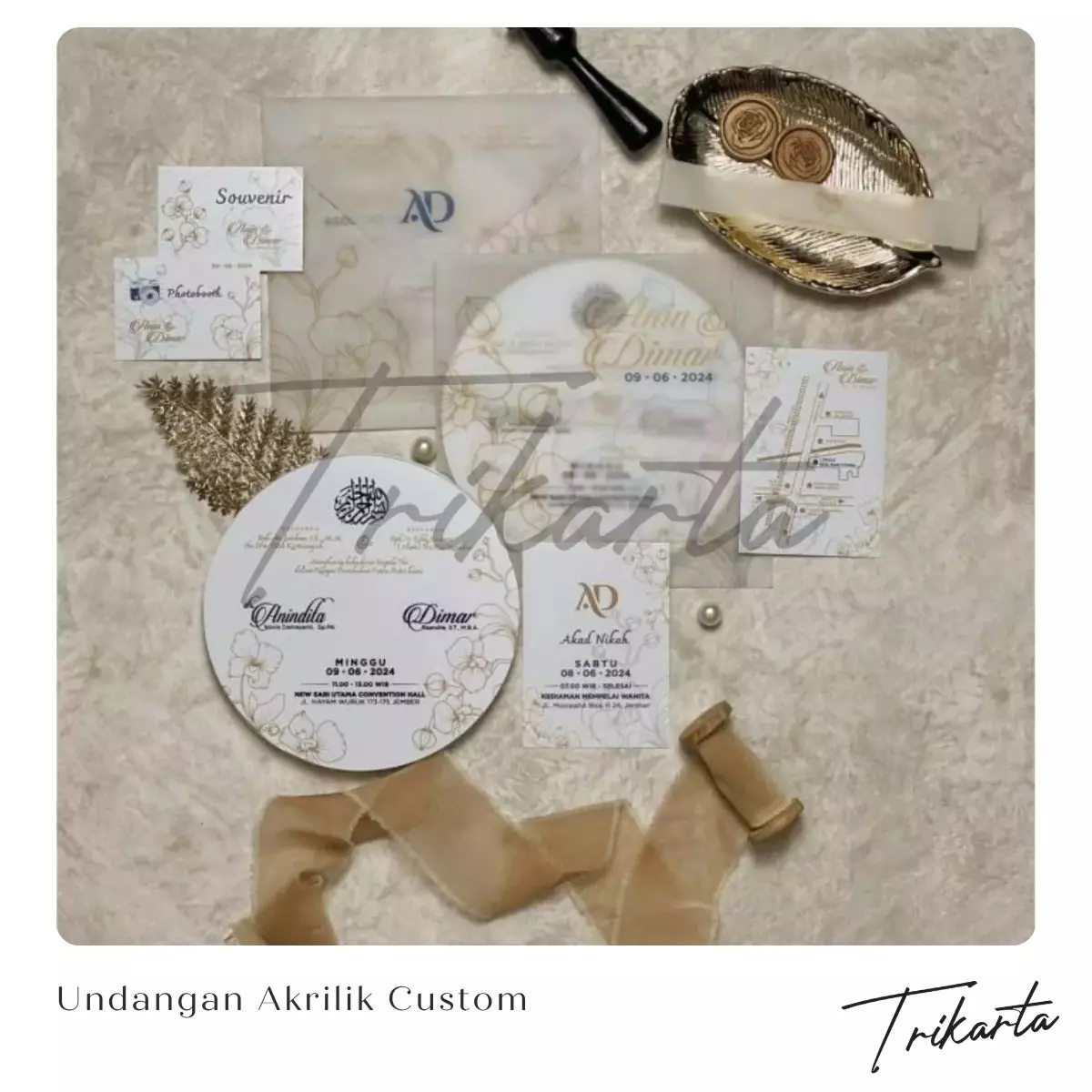 Wujudkan Undangan Akrilik yang Sesuai Cerita Pernikahan Anda