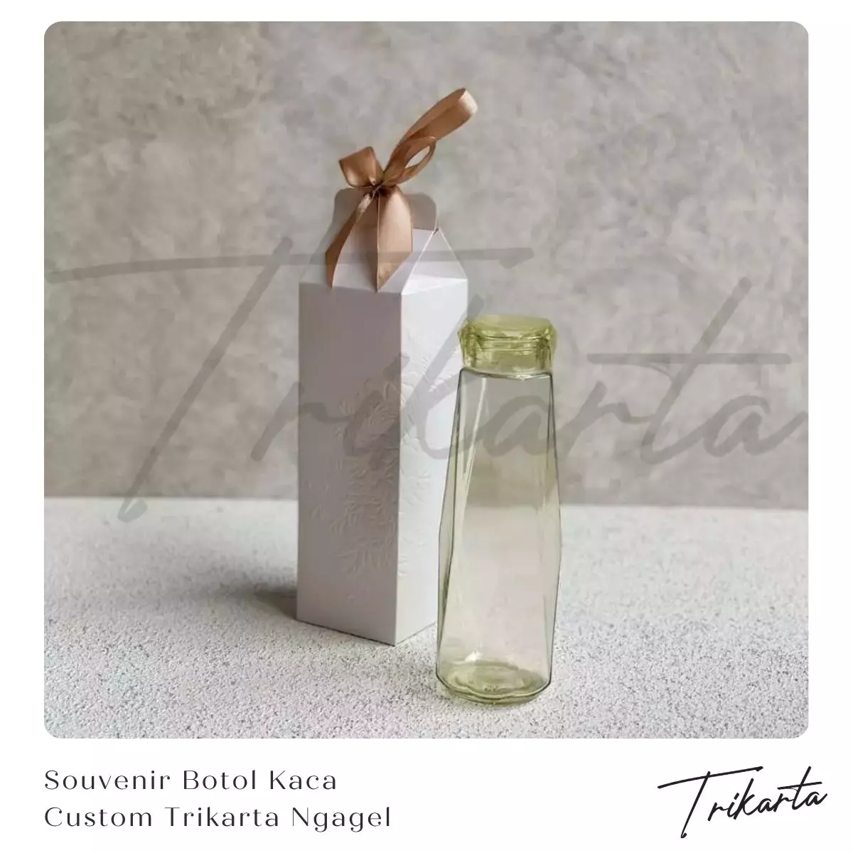 Pesan Souvenir Botol Kaca Custom di Trikarta Ngagel
