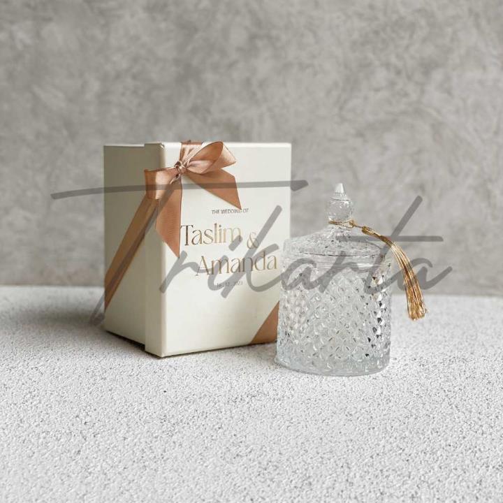 Crystal Diamond M Packing Hardbox Custom Foil Gold