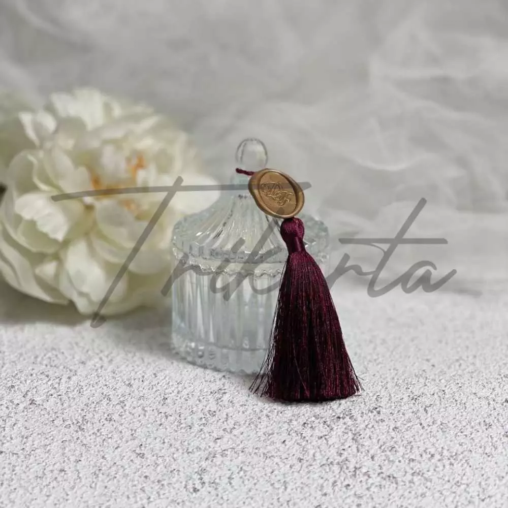 Crystal Diamond M Waxseal - Tali Tazel B Packing Paperbox Embos Putih