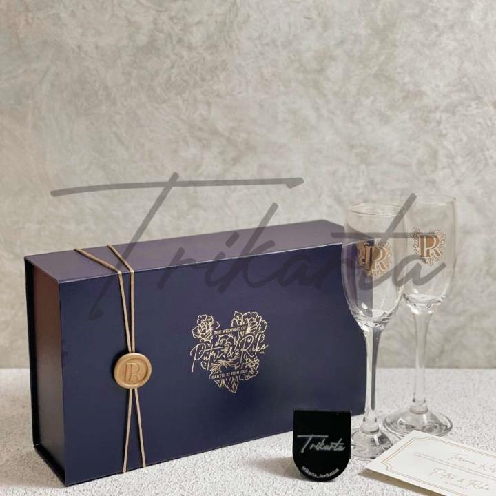Gelas Champagne Set