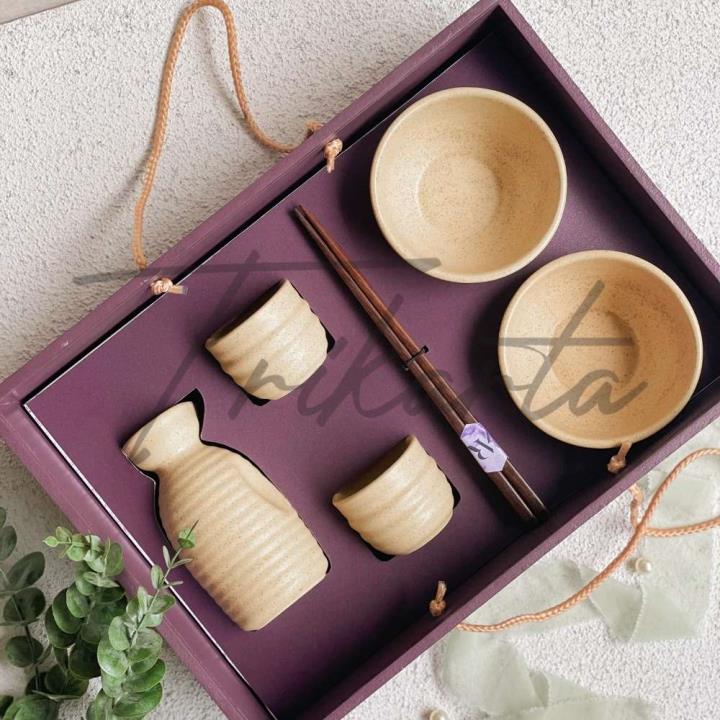 Mangkok - Gelas Sake Jepang Set