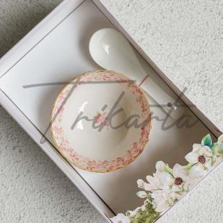 Mangkok Sumpit Motif Pink