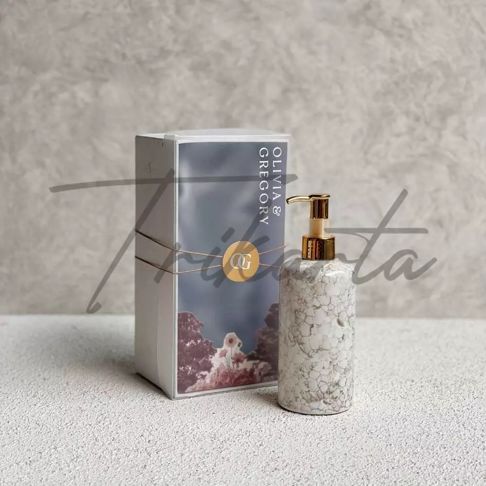 Handsoap Keramik Marble Putih