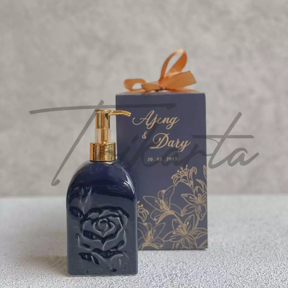 Handsoap Keramik Mawar Navy