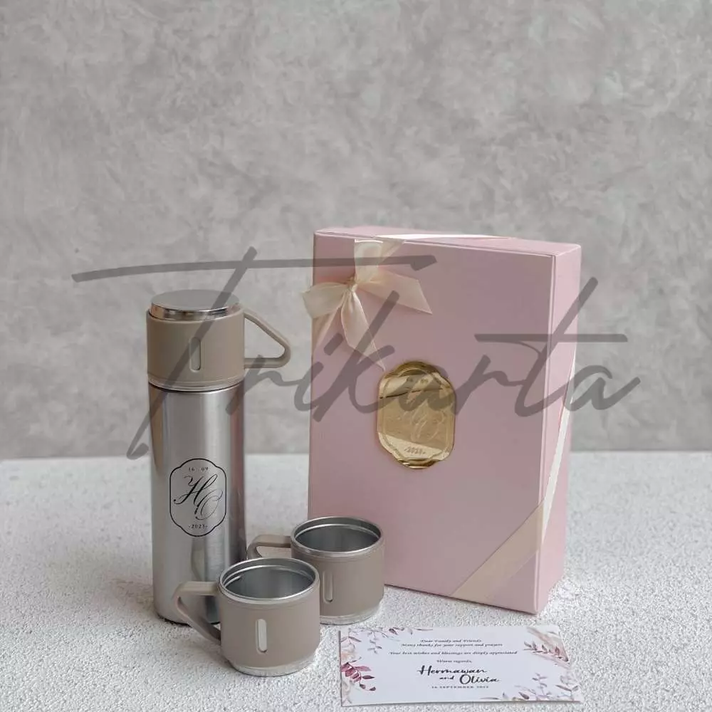 Termos Set Packing Hardbox Tutup Plat Akrilik
