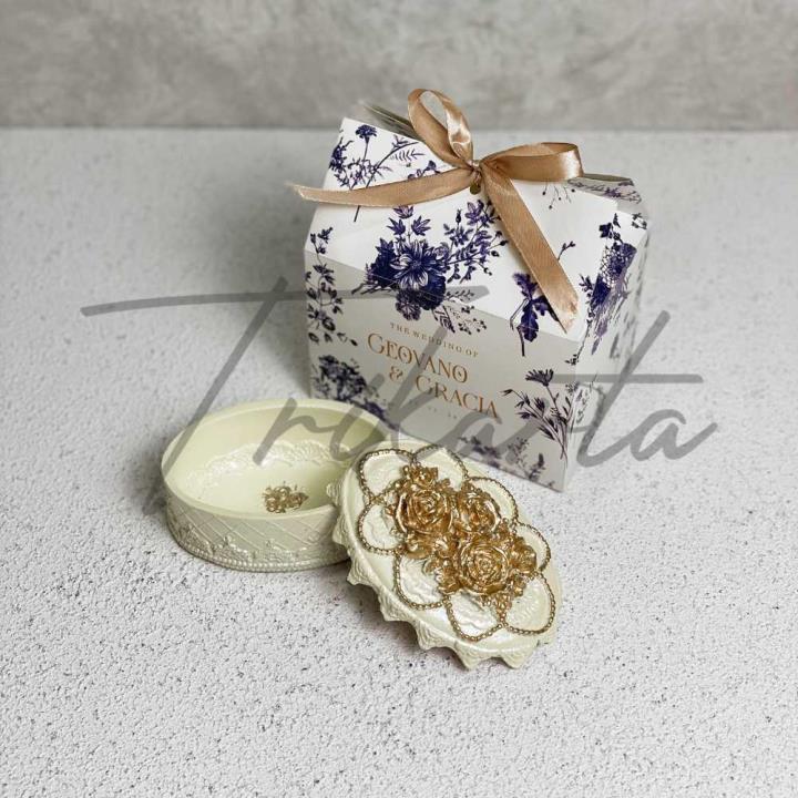 TP Oval Paperbox Kerucut Navy