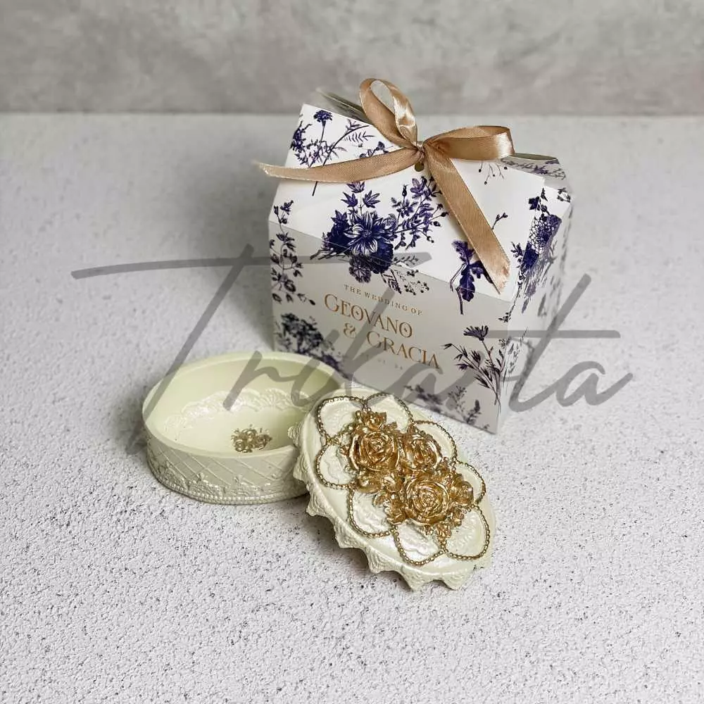 TP Oval Paperbox Kerucut Navy