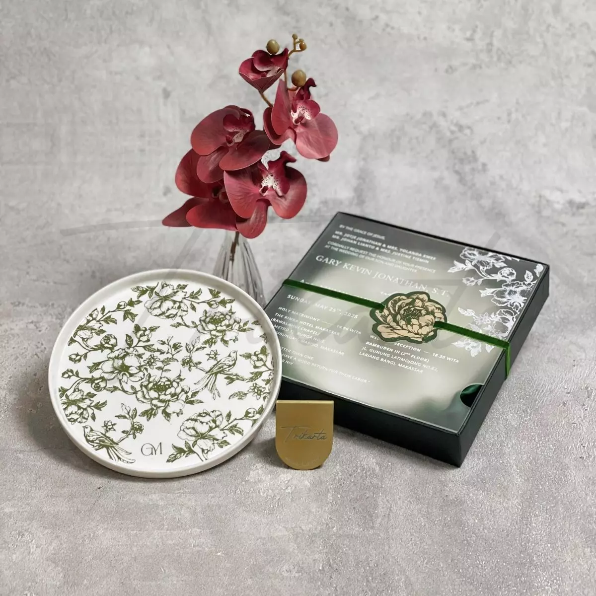 Piring Moon Green