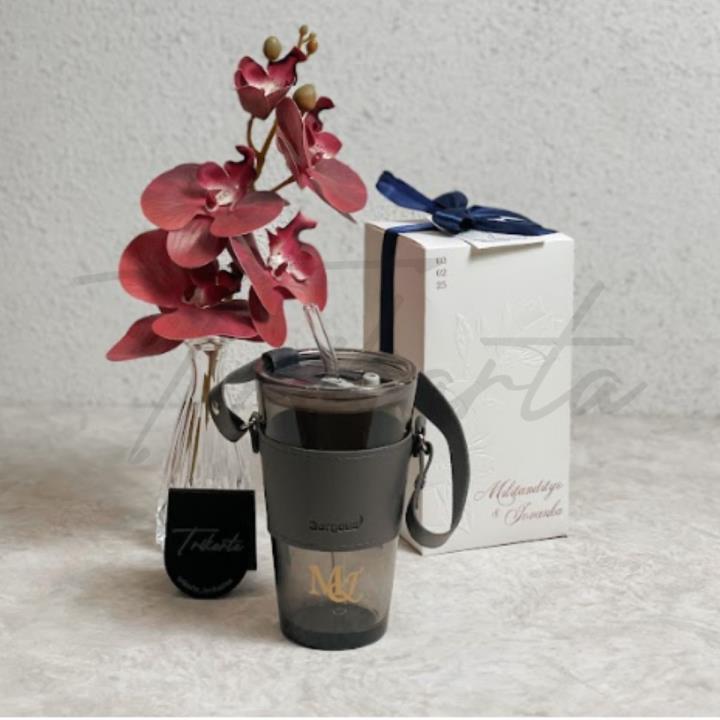 Tumbler Aesthetic Tali - Straw