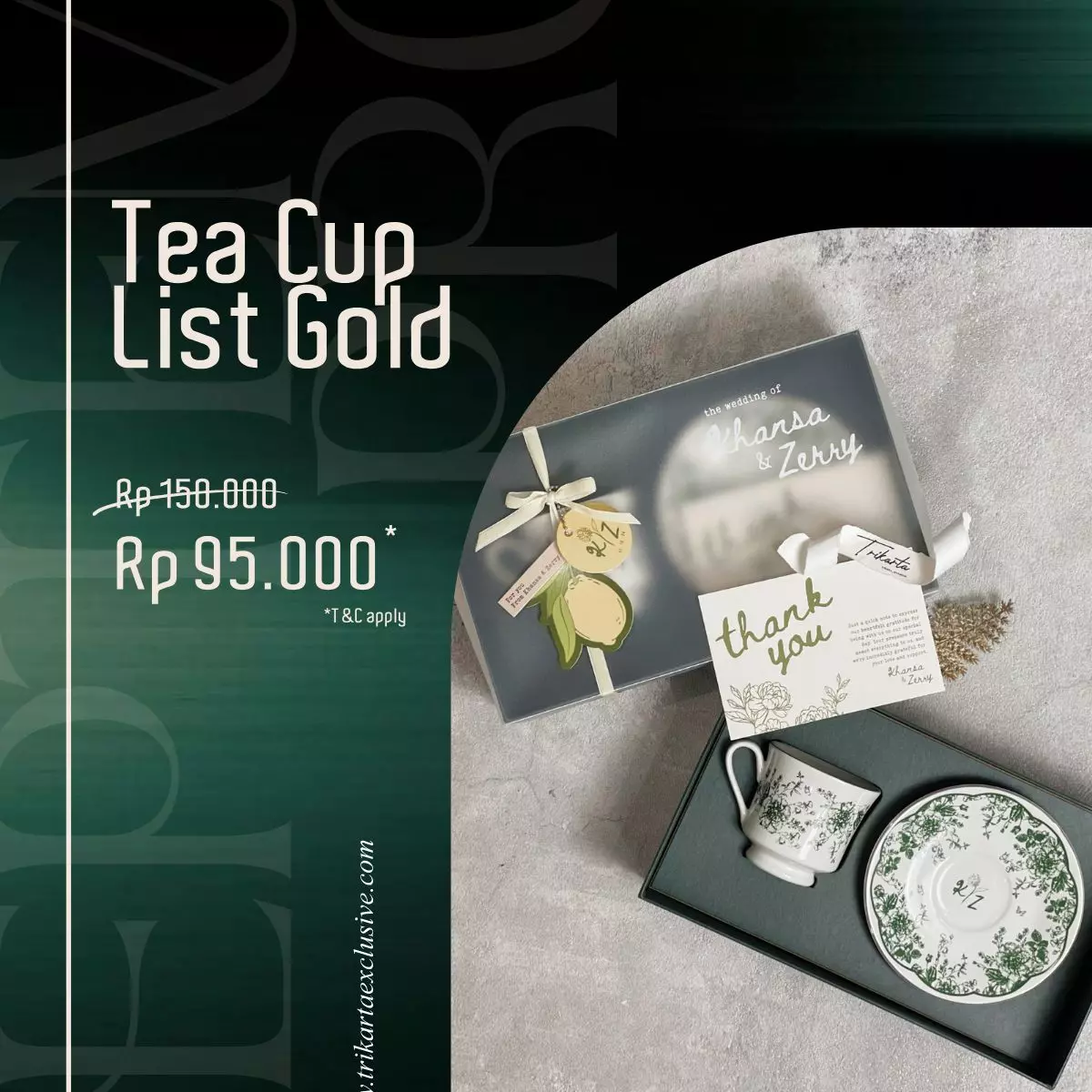 Tea Cup List Gold