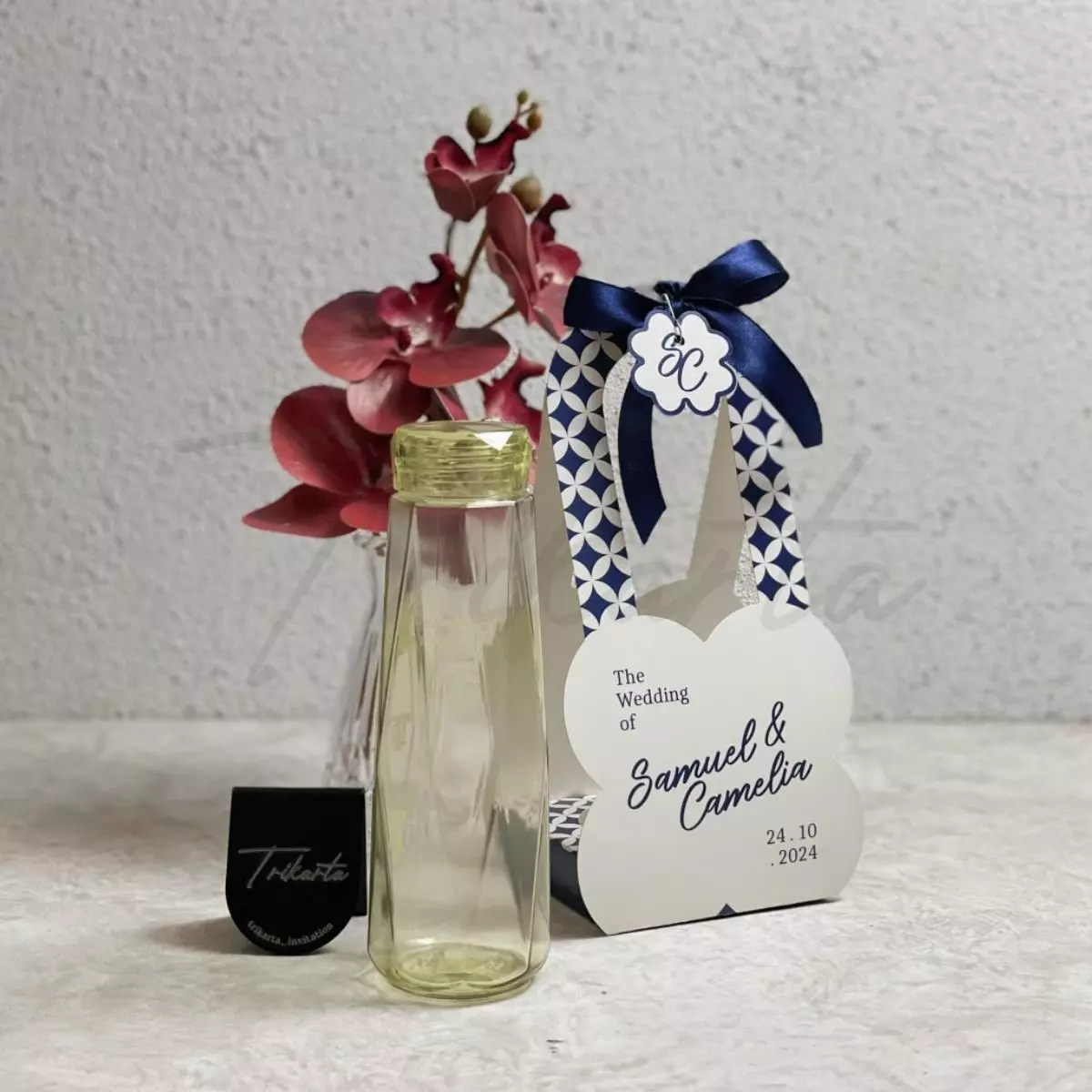 Botol Kaca Crystal Paperbox Tenteng Ombak