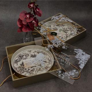 Piring Adelaide Gold  Tutup Acrylic