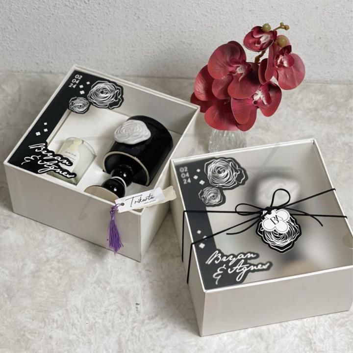 Candle jar mawar keramik