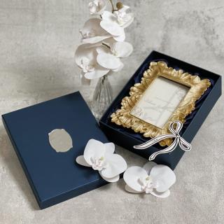Frame Kaca List Daun Plat Acrylic