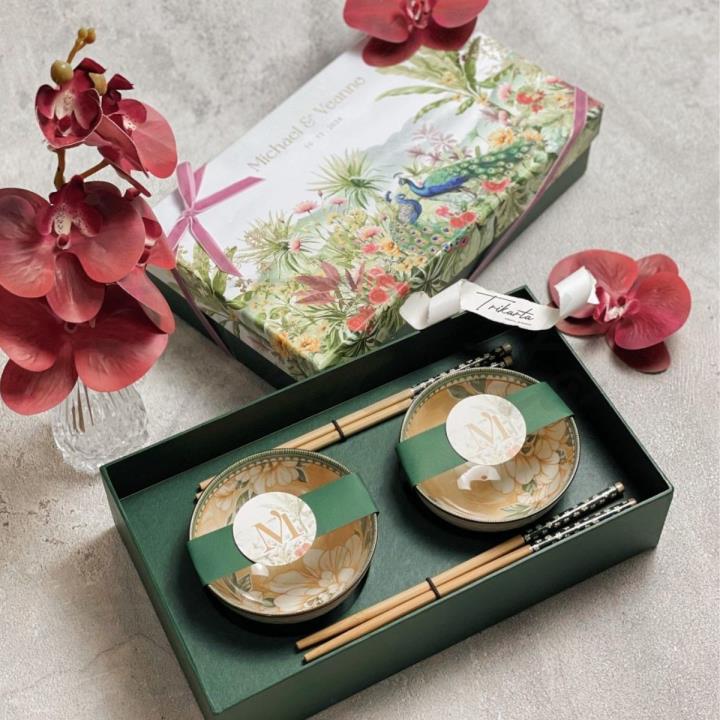 Mangkok Motif Sumpit 2 Set
