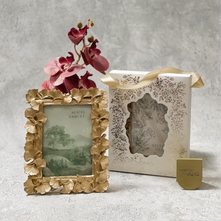 Frame Kaca Ginko Gold