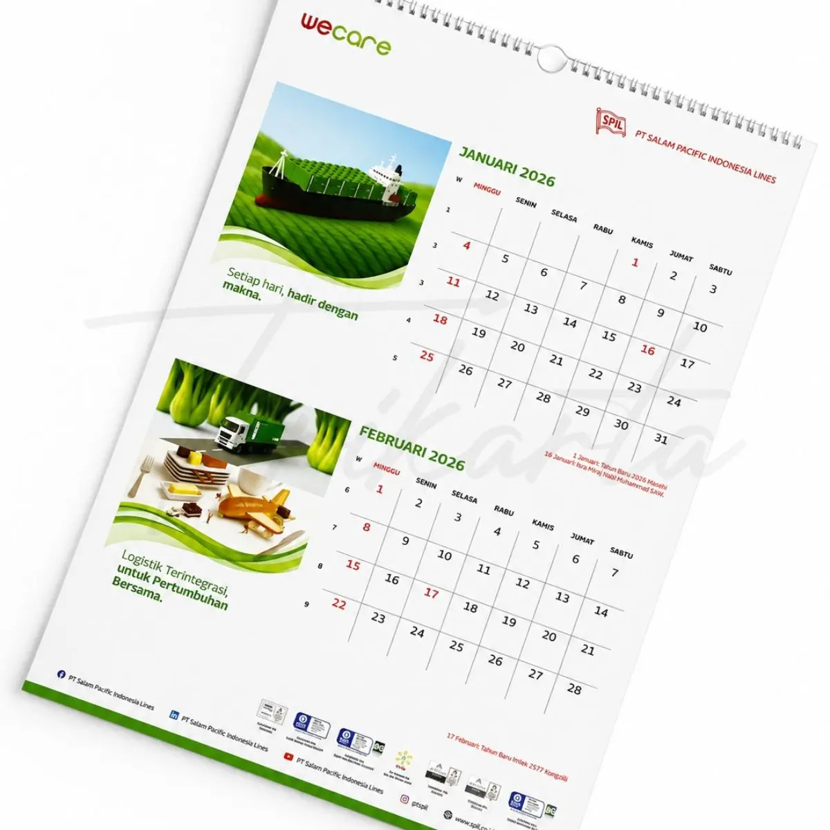Kalender Dinding PT. SPILL